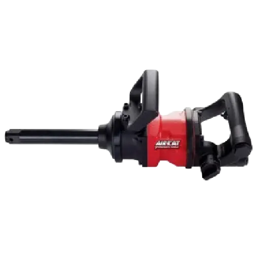 AIRCAT 1" Sq Dr Impact Wrench (8" Anvil) Lightweight Cranked Rear Handle