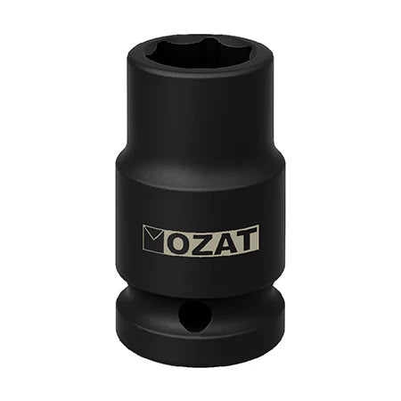 Krafthylsa OZAT – 3/8" Magnetisk 6-kant, Nyckelvidd 6 mm, L 30 mm – 06M06RM