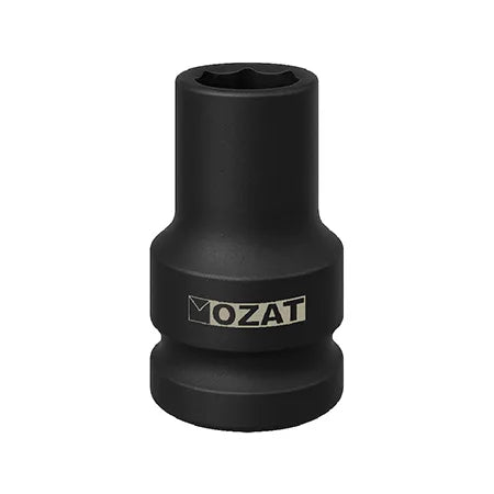 Krafthylsa OZAT – 1/2" Thin Wall 6-kant, Nyckelvidd 13 mm, L 38 mm – 08M13T