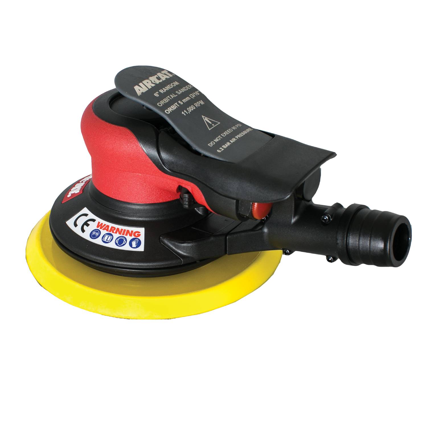 AIRCAT 6" D.A Palm Sander, Dust Bag 3/16" Orbit